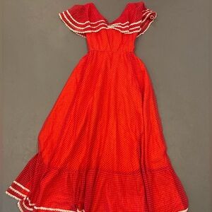 Vintage 1970s Polka Dot Dress